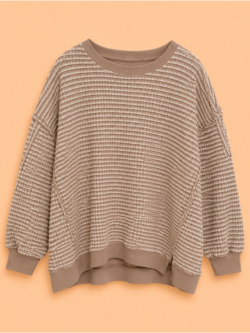 AMERICAN EAGLE WAFFLE KNIT PULLOVER